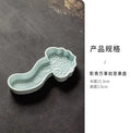 Axyaa Zen Ceramic Tea Tray: Ancient Style Pastry & Fruit Tray for Home Snacks