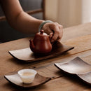 Axyaa Black Walnut Dried Fruit Tray Nuts Dessert Tea Set Storage Tray
