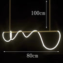 Axyaa Modern Pendant Lighting for Dining Room Chandeliers LED Ceiling Lamp