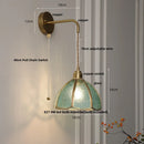Axyaa Tiffany Style LED Wall Light Fixture Handcraft Glass Sconce Bedside Lamp