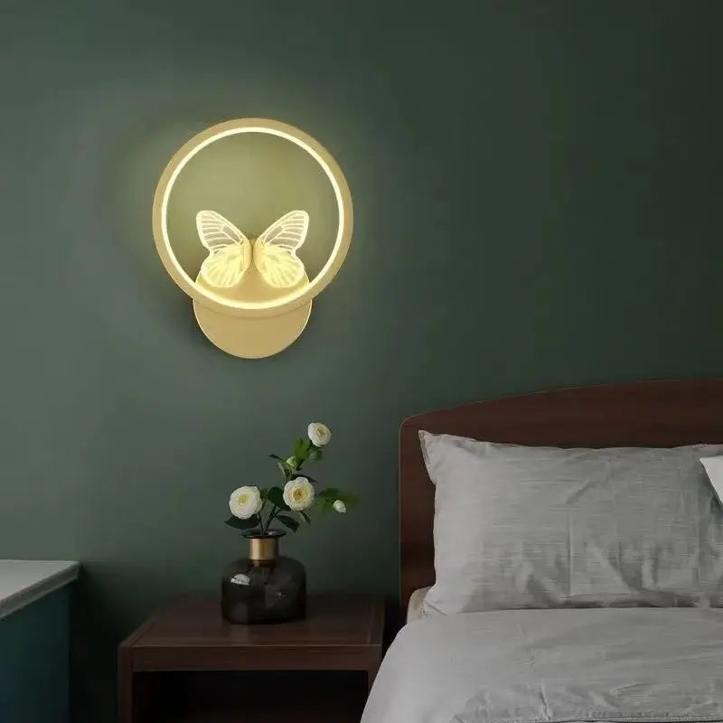 Axya Butterfly Wall Lamp: Modern Art Sconces Light Fixture for Home Decor