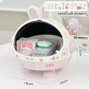 Axyaa Desktop Rabbit Storage Box Organizer for Girls' Accessories & Stationery