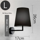 Nordic Retro LED Wall Lamp by Axyaa - Classic Fabric Light for Bedroom, Living Room & Corridor