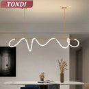 Axyaa Nordic LED Chandelier for Home Decor - Luminous Pendant Lighting