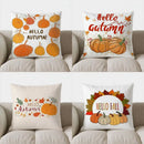 Axyaa Autumn Pumpkin & Leaf Throw Pillow - Sofa Bedroom Car Cushion Cover