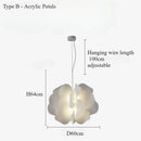 Axyaa Petals Chandeliers: Modern Ceramic LED Pendant Lights for Home and Restaurant Decor