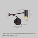Axyaa Adjustable LED Wall Lamp with Touch Sensor Switch for Bedside Reading