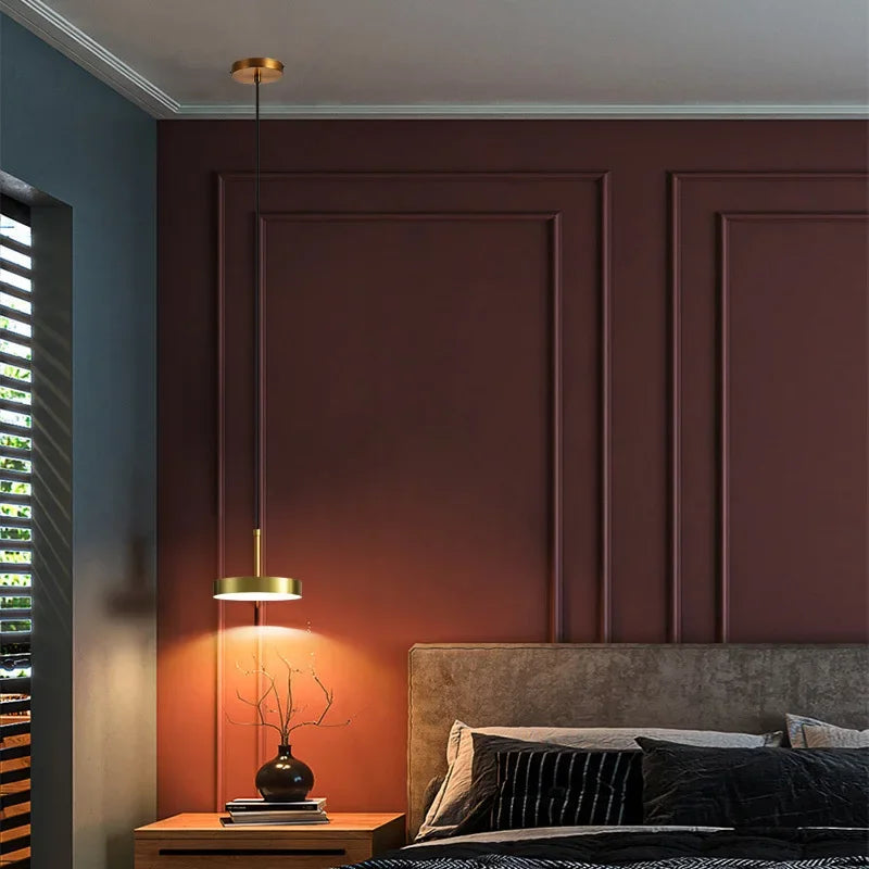 Axyaa Nordic LED Pendant Lights for Bedroom Suspension Fixtures