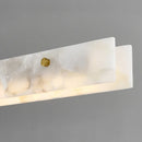 Axyaa Marble Strip Pendant Light: Elegant Natural Stone Hanging Lamp for Home Dining & Bar