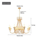 Axyaa Crystal Beige Chandelier | Adjustable Height | Luxury Décor for Home & Hotel