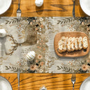 Axyaa Floral Deer Table Runner for Home Decoration and Wedding Parties