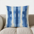Axyaa Blue Abstract Streak Pattern Throw Pillow Cover