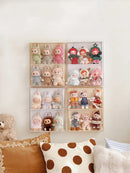 Axyaa Acrylic Doll Display Cabinet Wall Mounted Storage Box for Labubu & Action Figures