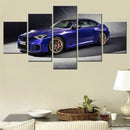 Axyaa Purple Cars Canvas Wall Art Poster Home Decor Living Room Picture