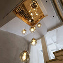 Axyaa Luxury Crystal Chandelier for Living Room and Bedroom Lighting