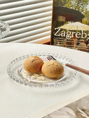 Axyaa Glass Plate Set - Breakfast, Fruit Salad, Dessert Cake, High-End Home Use