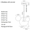 Axyaa Cute Ball Bubble Chandelier for Bedroom and Dining Room