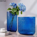 Axyaa Modern Glass Vase Hydroponic Flower Pot for Home Decor