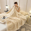 Axyaa Three-Layer Wool Bed Blankets for Cozy Nights
