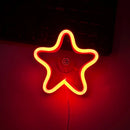 Axyaa Car Window Neon Lights Remote Control Flashing Heart Decorations Neon Party