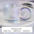 Axyaa Ins Style Big Ears Cup, Round Niche Glasses, Sunflower Coffee Mug