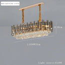 Axyaa Modern Crystal Ceiling Chandelier LED Pendant Light for Living Room Bedroom