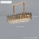 Axyaa Modern Crystal Ceiling Chandelier LED Elegant Lighting for Living Room Bedroom