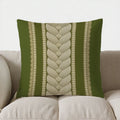 Axyaa Striped Braided Pattern Pillow Cover for Sofa Bedroom Car.