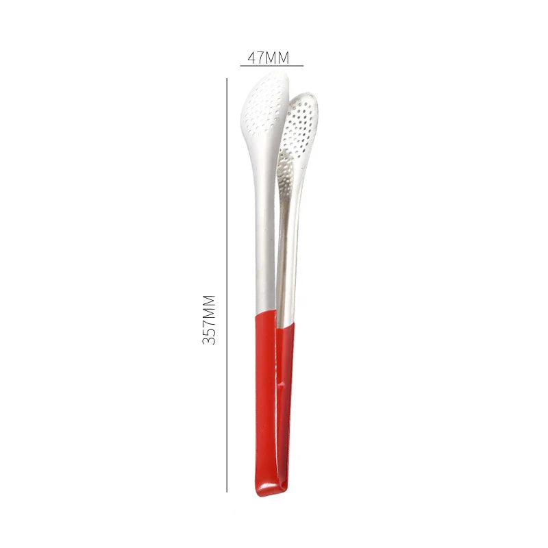 Axyaa Stainless Steel Kitchen Tongs - Nonstick Cooking Tool Clamp