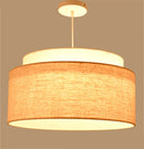 Axyaa Flax Cloth Hanging Chandelier Light Fixture for Dining Bedroom Living Room