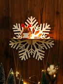 Axyaa Snowflake Storage Rack Wall Shelf for Christmas Decoration