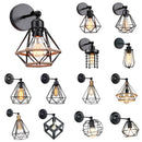 Axya Vintage Iron Cage Wall Sconce - Retro Loft Lighting Fixture