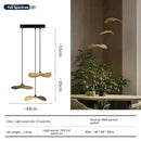 Axyaa Retro Wood Staircase Island Pendant Light