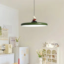 Axyaa Medieval Restaurant Pendant Light: Modern Nordic M Bean Flying Saucer Suspension Lamp