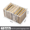 Axyaa Underwear Drawer Organizer: Foldable Closet Divider for Underpants, Socks, Bra