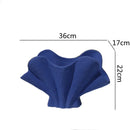 Axyaa Irregular Fan Ceramic Vase for Stylish Flower Arrangement