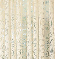 Axyaa Luxury Floral Jacquard Tulle Eyelet Curtains - European Style for Living Room