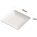 Axyaa Relief Flower Ceramic Square Plate Steak Dessert Snack Plate Molecular Cuisine