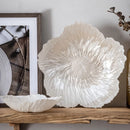 Axya Nordic Crystal Flower Tray: Elegant Glass Fruit Plate for Stylish Home Decor.