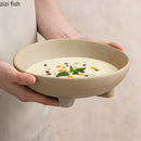 Axyaa Retro Ceramic Bowl Set for Molecular Cuisine Dining and Kitchen Serving