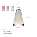 Axyaa Nordic Tassel Chandelier: Minimalist Line Art Pendant Lamp for Home Decor