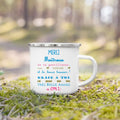 Axyaa Teacher Printed Enamel Mug - Creative Coffee Cup Gift