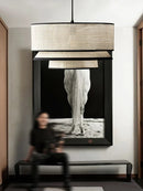 Axyaa Fabric Ceiling Pendant Lamps Modern Bedroom Chandelier
