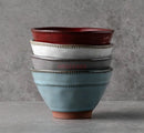 Axyaa Bamboo Hat Large Ceramic Noodle Soup Bowl Commercial Potluck Household Supply