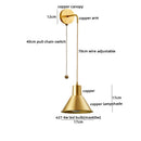 Axyaa Modern Wood Copper LED Wall Sconce for Living Room & Bathroom