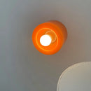 Axya Glass Orange Wall Lamp for Bedroom, Stairroom, Aisle - Simple Milky Light