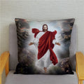 Axyaa Jesus Christ Soft Plush Cushion Cover 45*45 Throw Pillow Case Home Decor