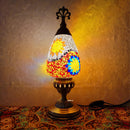 Axyaa Turkish Mosaic Table Lamp Vintage Art Deco Glass Bed Night Light