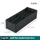 Axyaa Socks Underwear Organizer: Washable Drawer Storage Box for Lingerie, Bras, Socks, Leggings