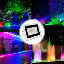 Axyaa RGB Led Flood Light 100W 50W 30W 20W IP68 Waterproof Outdoor Spotlight